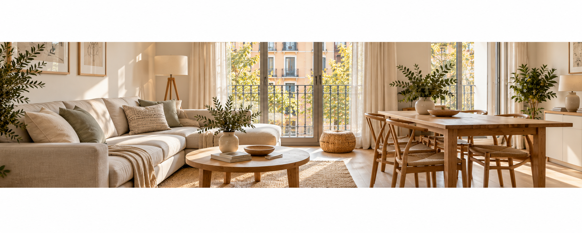 salón optimizado para alquilar con mobiliario funcional